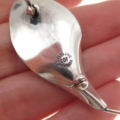 Carl Ove Frydensberg 925 Sterling Silver Vintage Denmark Calla Lily Pin Brooch