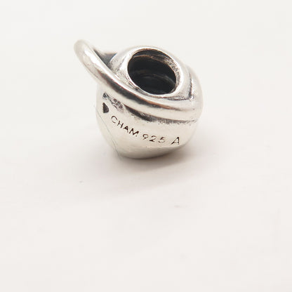 925 Sterling Silver Vintage Chamilia Heart Bead Charm