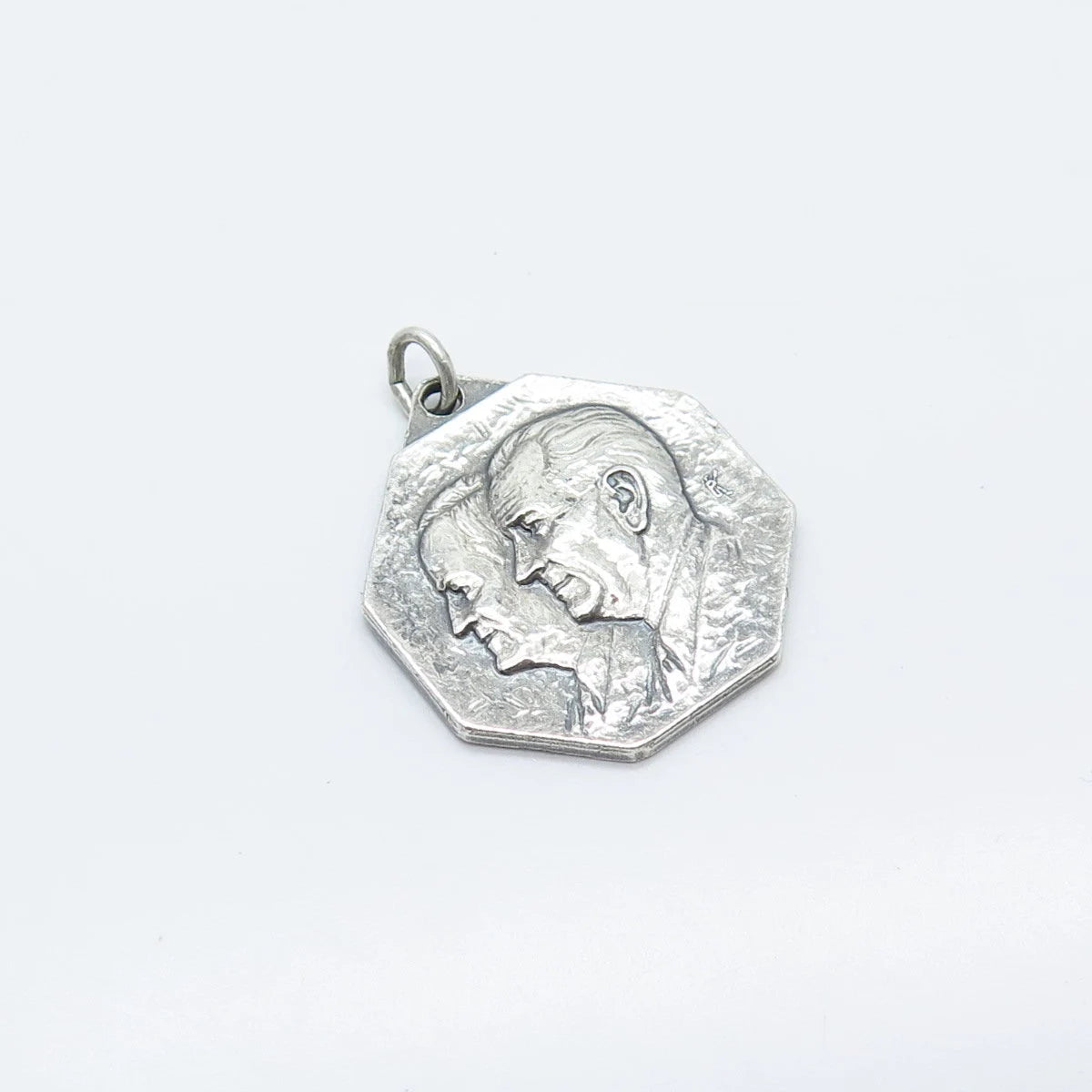 925 Sterling Silver Vintage "Lyndon B. Johnson / Hubert H. Humphrey" Pendant