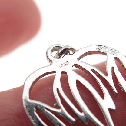 JACOBY BENDER 925 Sterling Silver Vintage Mom Heart Mini Charm Pendant