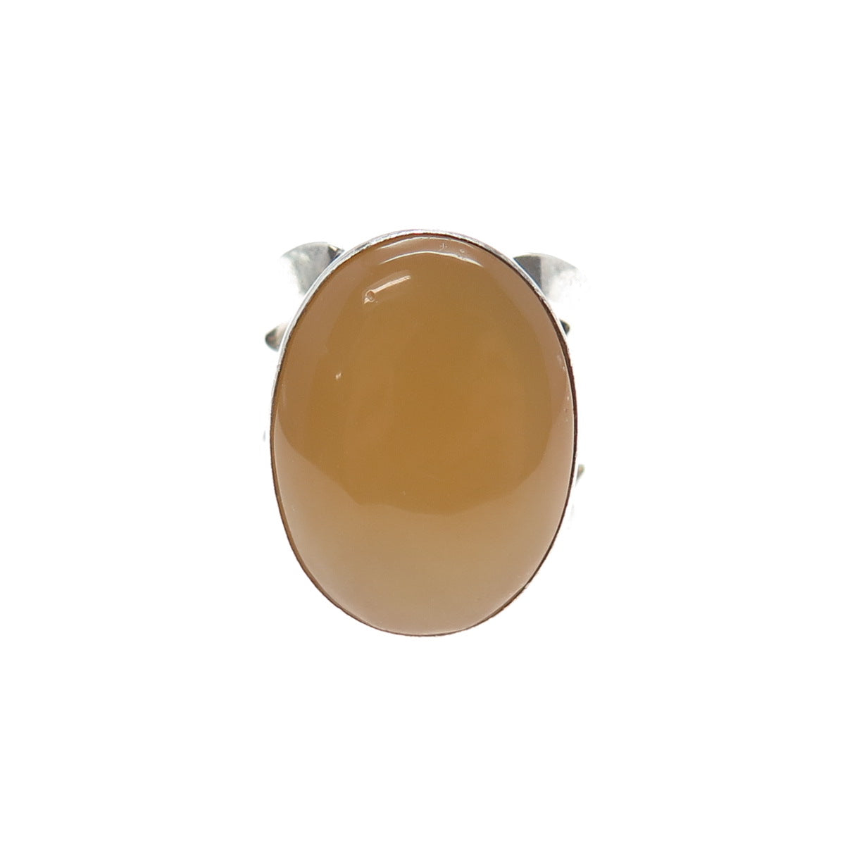 JAY KING Desert Rose Sterling Silver Vintage Real Yellow Chalcedony Ring Size 7