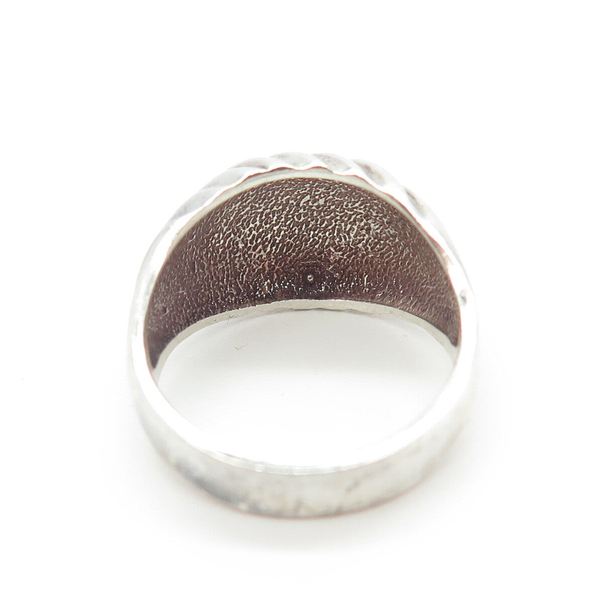 J. ESPOSITO 925 Sterling Silver Vintage Ribbed Ring Size 6
