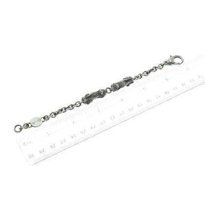 Theo Fennell 925 Sterling Silver Vintage London Leo Zodiac Oxidized Bracelet 6"