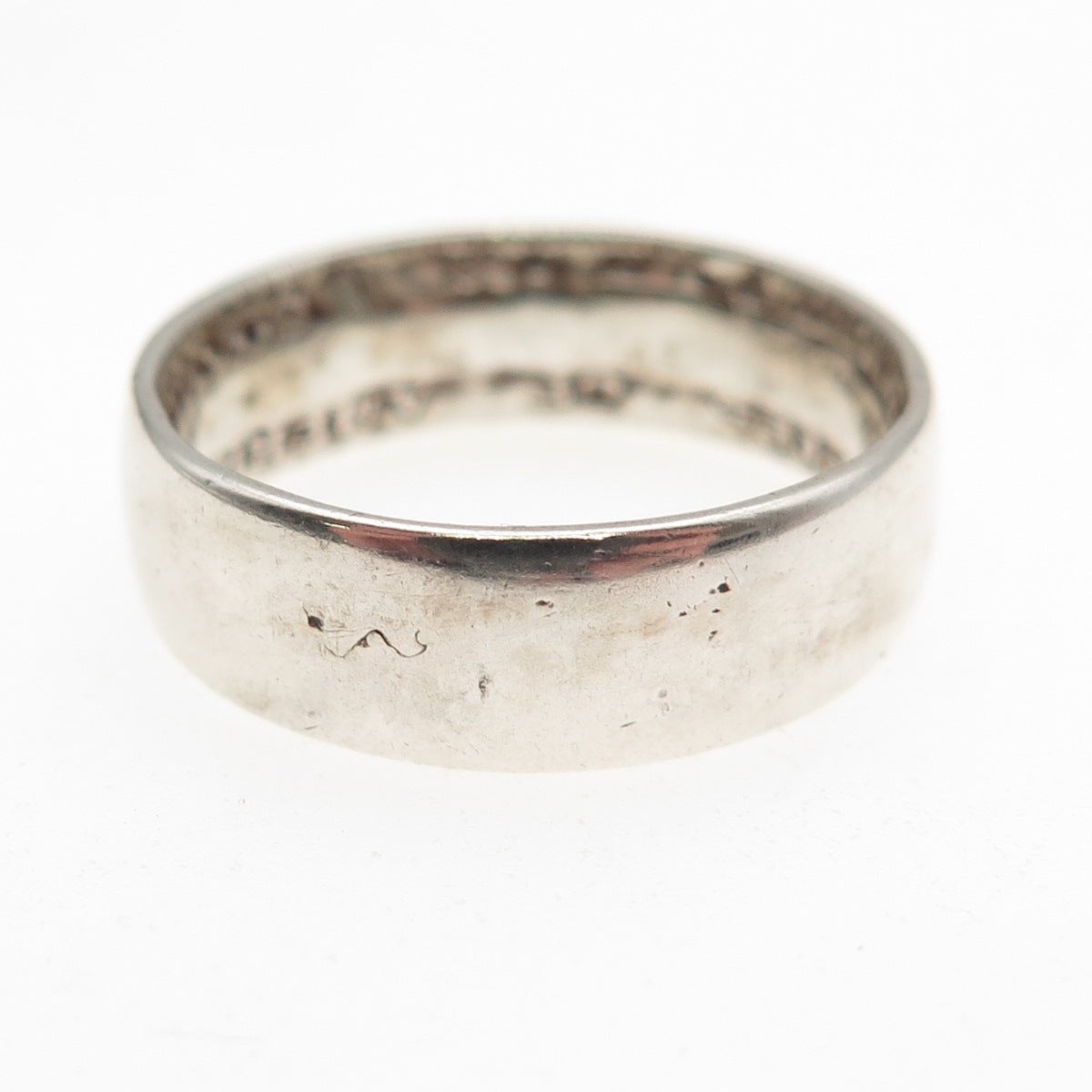 750 Silver Antique 1944 USA Philippines 50 Centavos Coin Band Ring Size 8.5