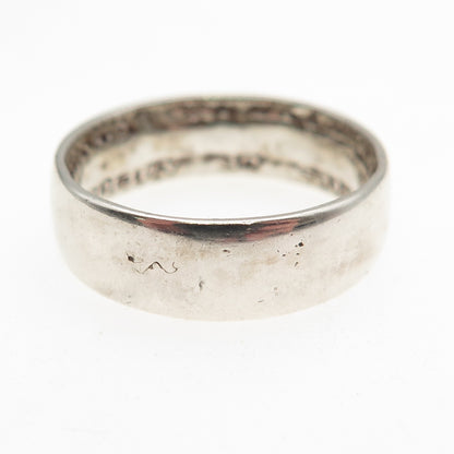 750 Silver Antique 1944 USA Philippines 50 Centavos Coin Band Ring Size 8.5