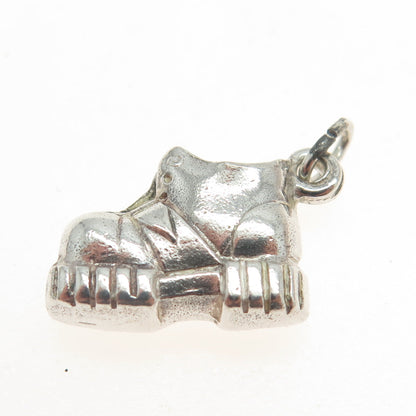 800 Silver Vintage Boot Shoe 3D Charm Pendant