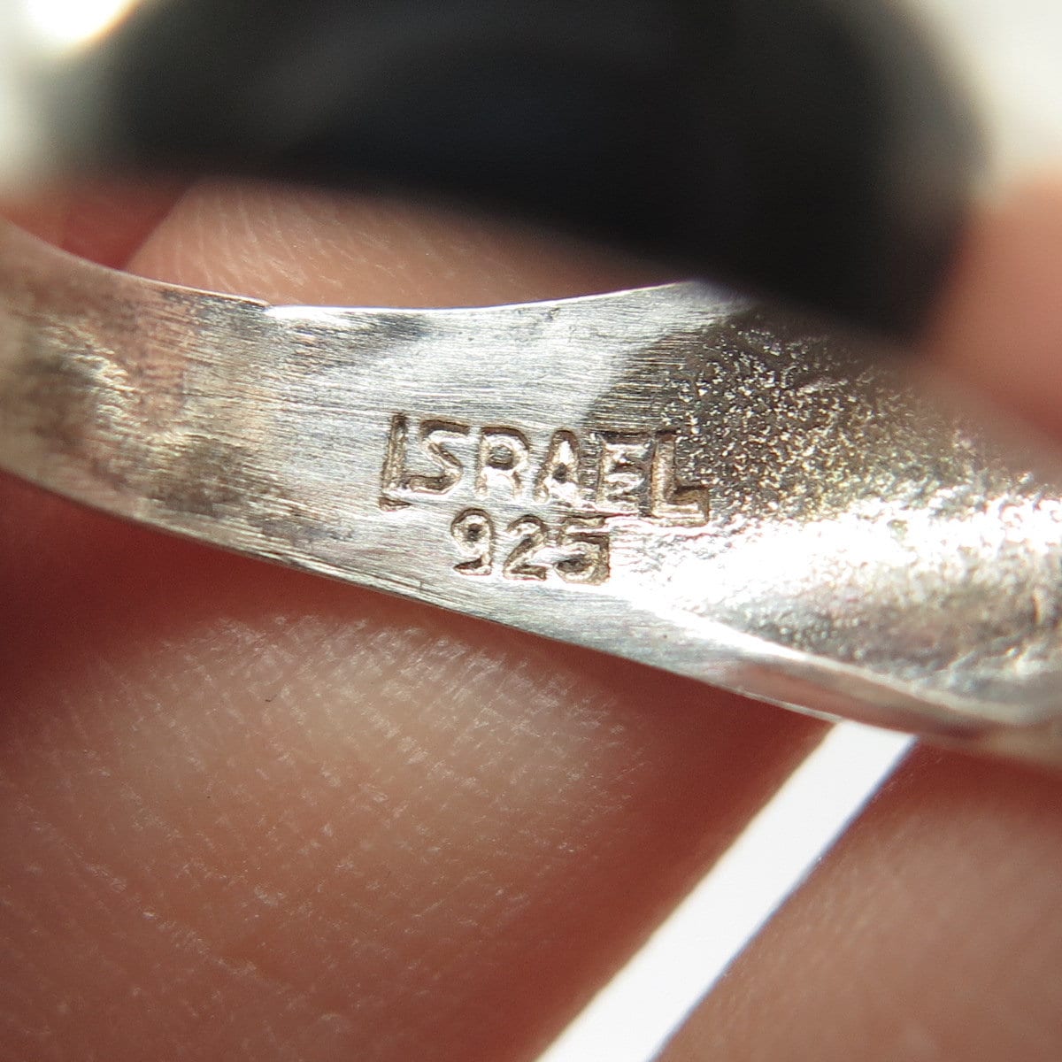 925 Sterling Silver Vintage Israel Open Heart Ring Size 6.75