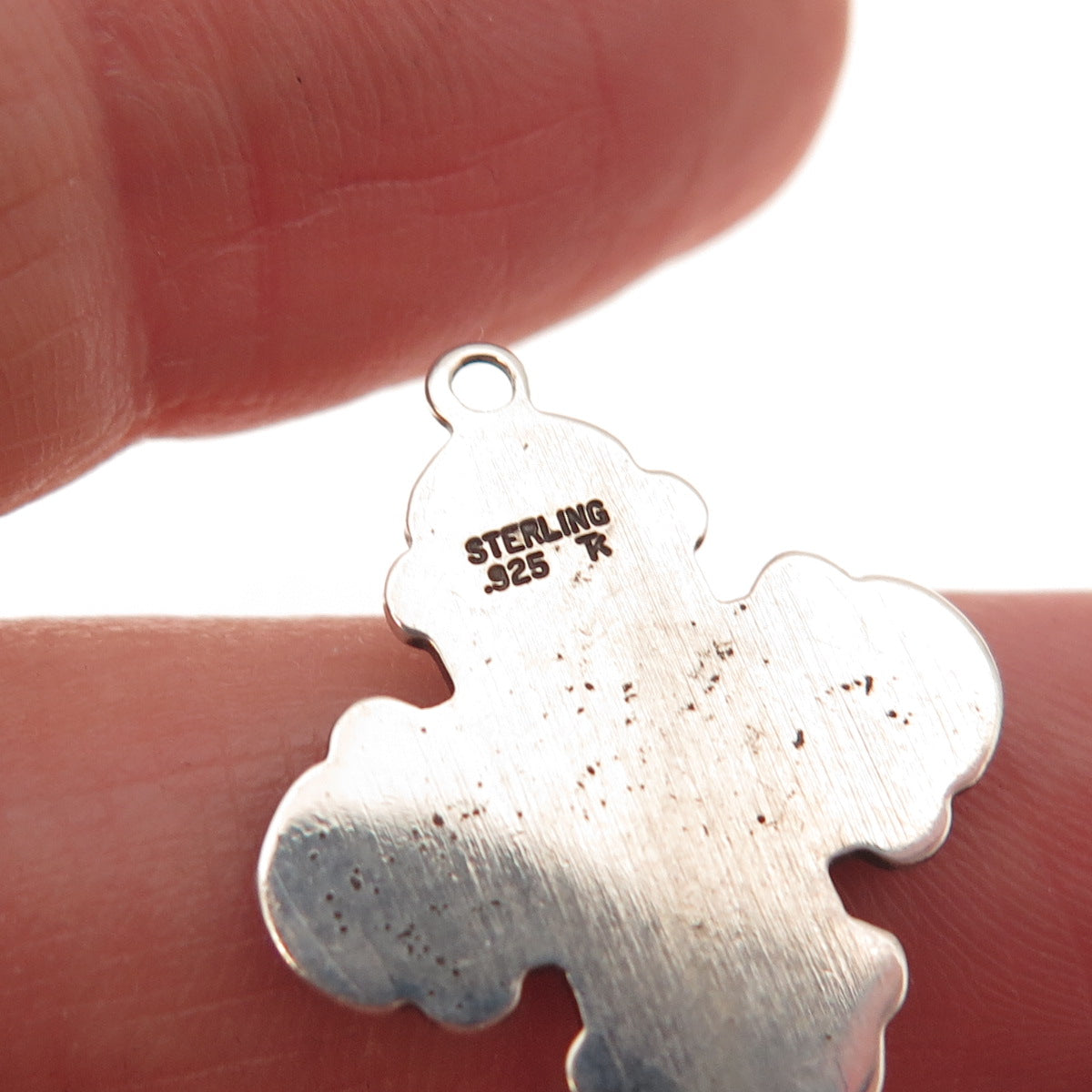Tru-Kay 925 Sterling Silver Vintage 4-Way Cross Oxidized Charm Pendant