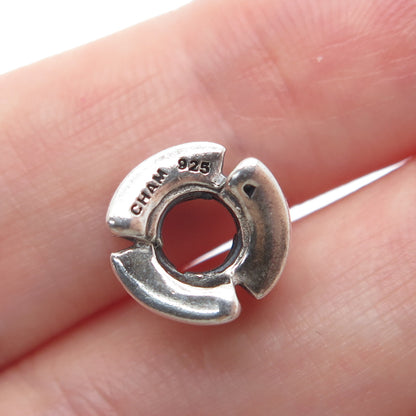 CHAMILIA 925 Sterling Silver Letter M / W Initial Bead Charm
