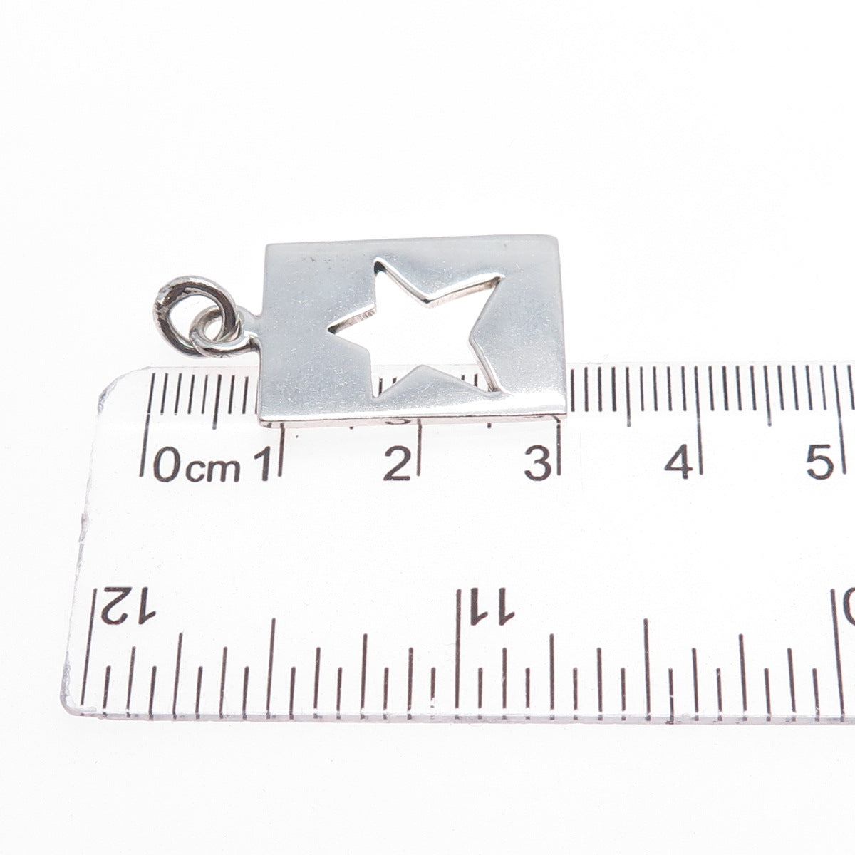 NALDO 925 Sterling Silver Vintage Star Tag Charm Pendant