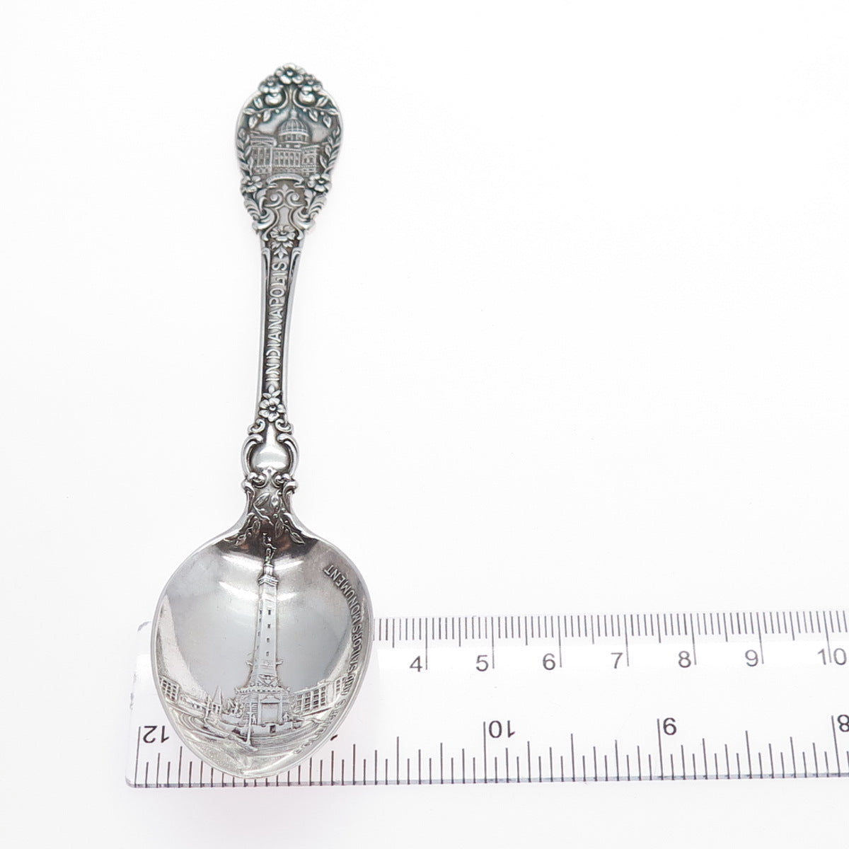 CHARLES MAYERS & CO.925 Sterling Silver Antique Indianapolis Coffee Spoon