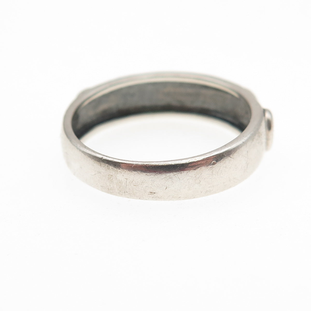 Ross Simons 925 Sterling Silver Vintage Swirl Oxidized Band Ring Size 8