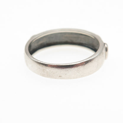 Ross Simons 925 Sterling Silver Vintage Swirl Oxidized Band Ring Size 8