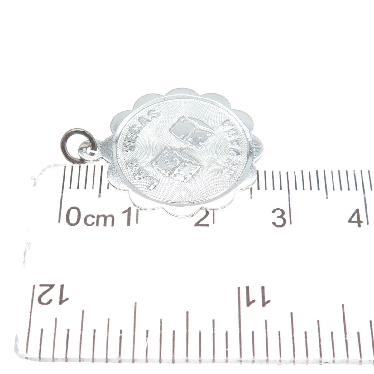 SASCO 925 Sterling Silver Vintage Las Vegas Nevada Lucky Dices Charm Pendant