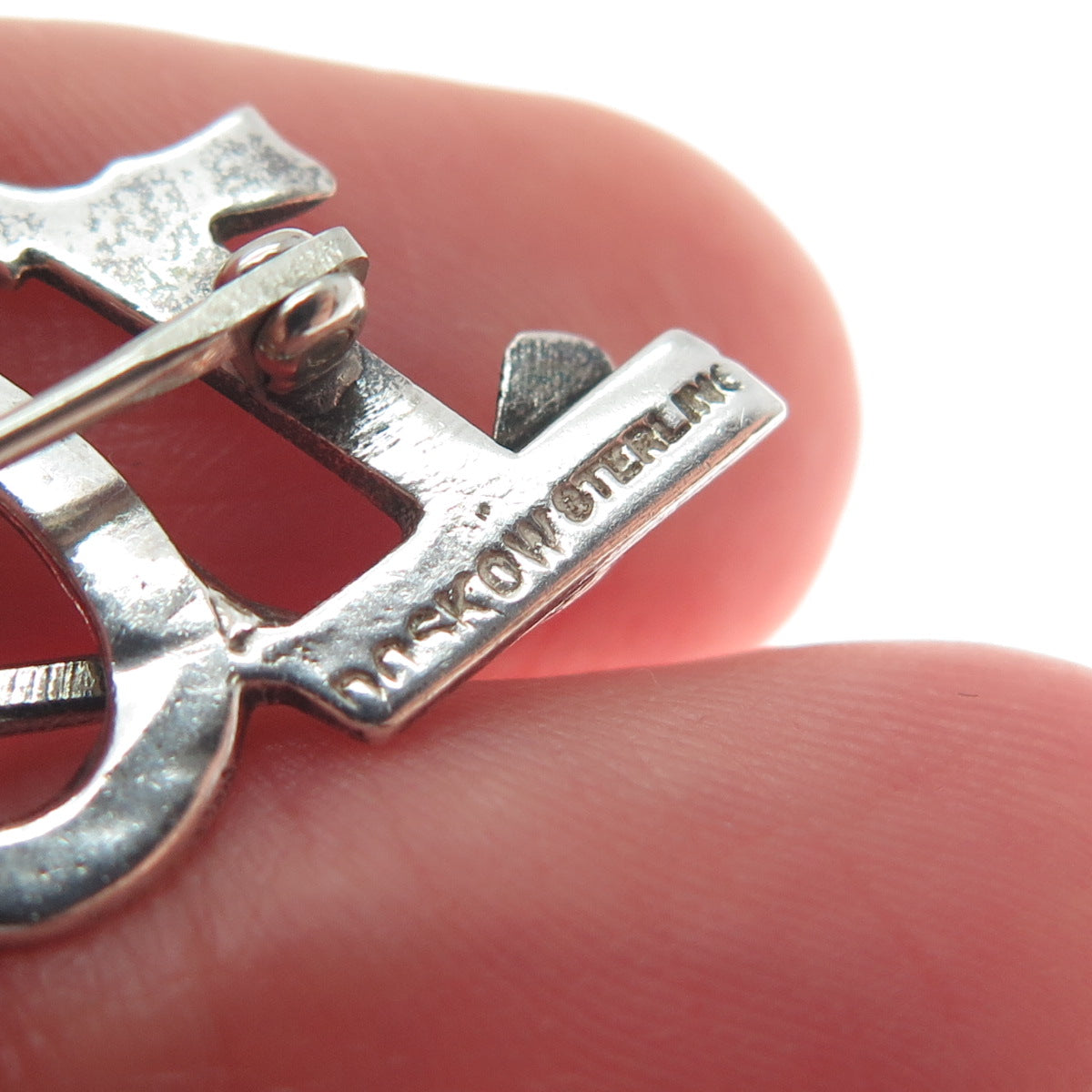 LEONORE DOSKOW 925 Sterling Silver Vintage Broke 100 Golf Pin Brooch