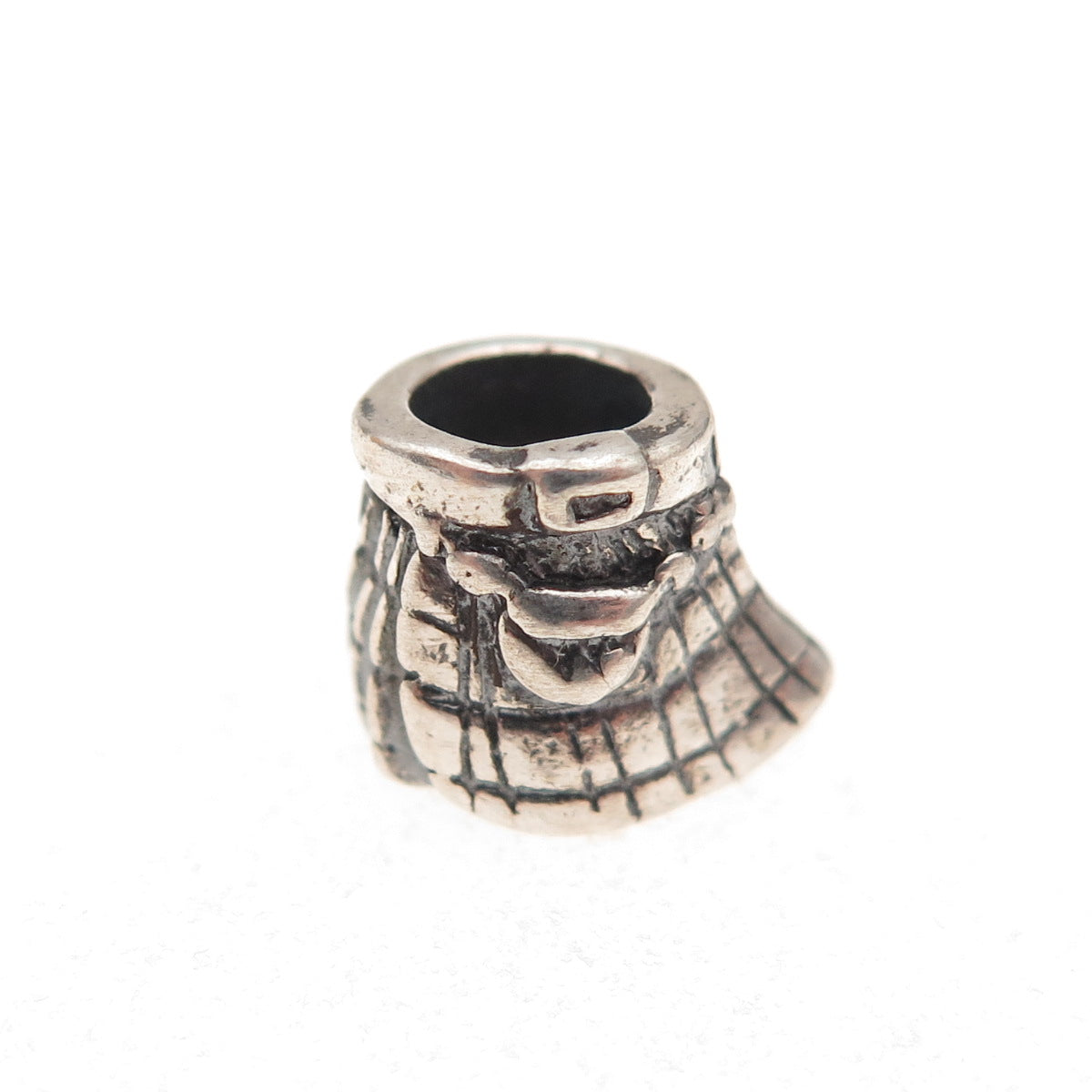Trollbeads 925 Sterling Silver Celtic Kilt Slide Bead Charm