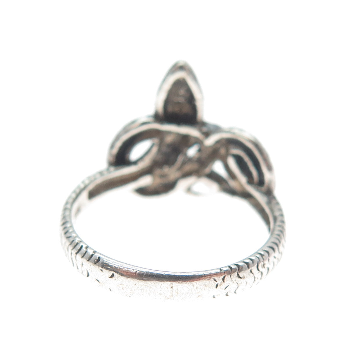 925 Sterling Silver Vintage Snake Oxidized Ring Size 6.25