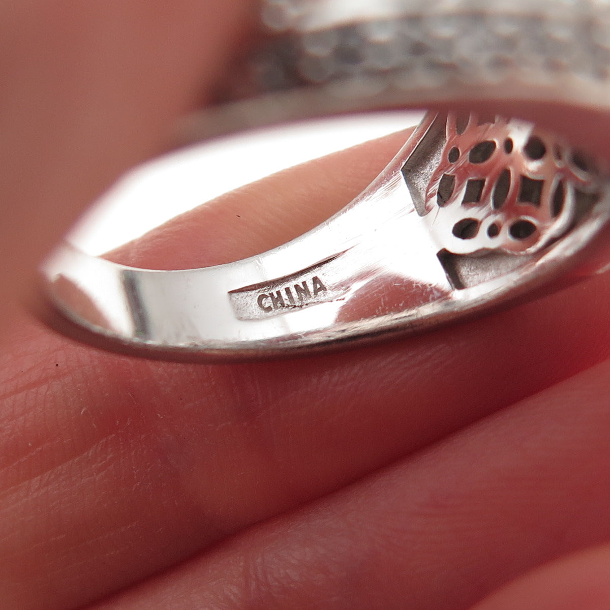 925 Sterling Silver Round-Cut C Z Sparkle Ring Size 9.25