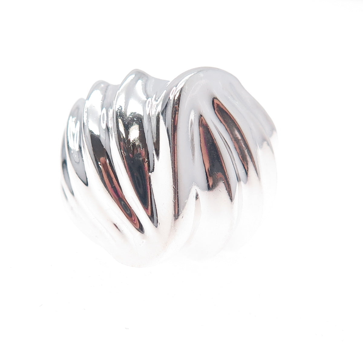 925 Sterling Silver Vintage Mexico Modernist Ring Size 9.5