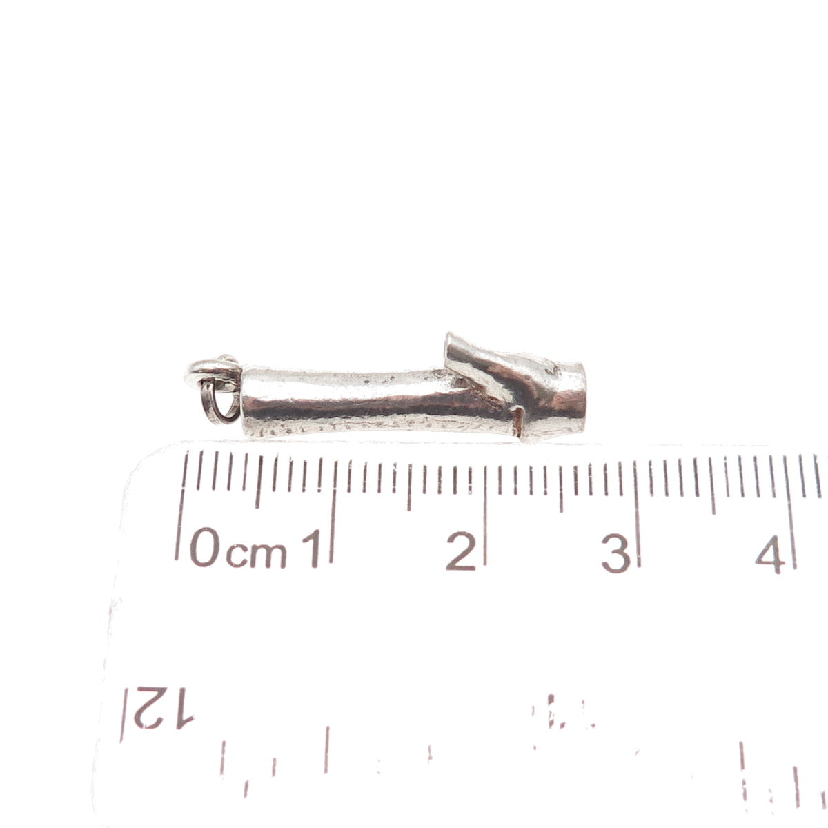 925 Sterling Silver Vintage Smoking Pipe 3D Charm Pendant