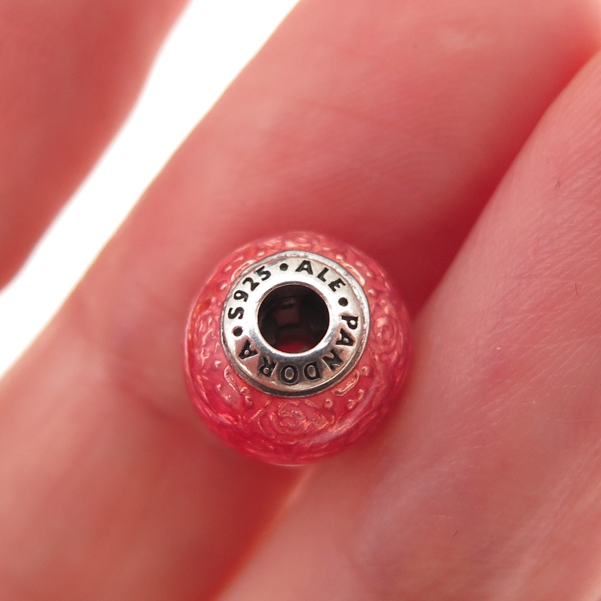 Pandora 925 Sterling Silver Enamel Essence Freedom Slide Bead Charm