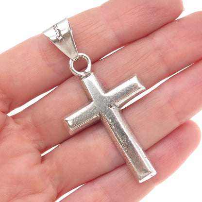 925 Sterling Silver Vintage Mexico Cross Charm Pendant