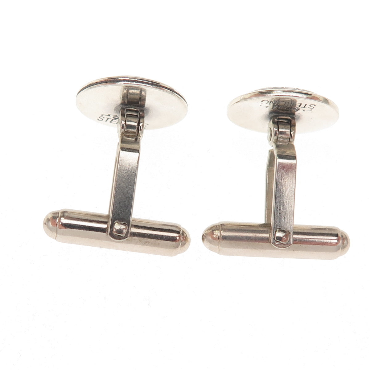 TSM The Silver Mesa Old Pawn 925 Sterling Silver Vintage Concho Tribal Cufflinks