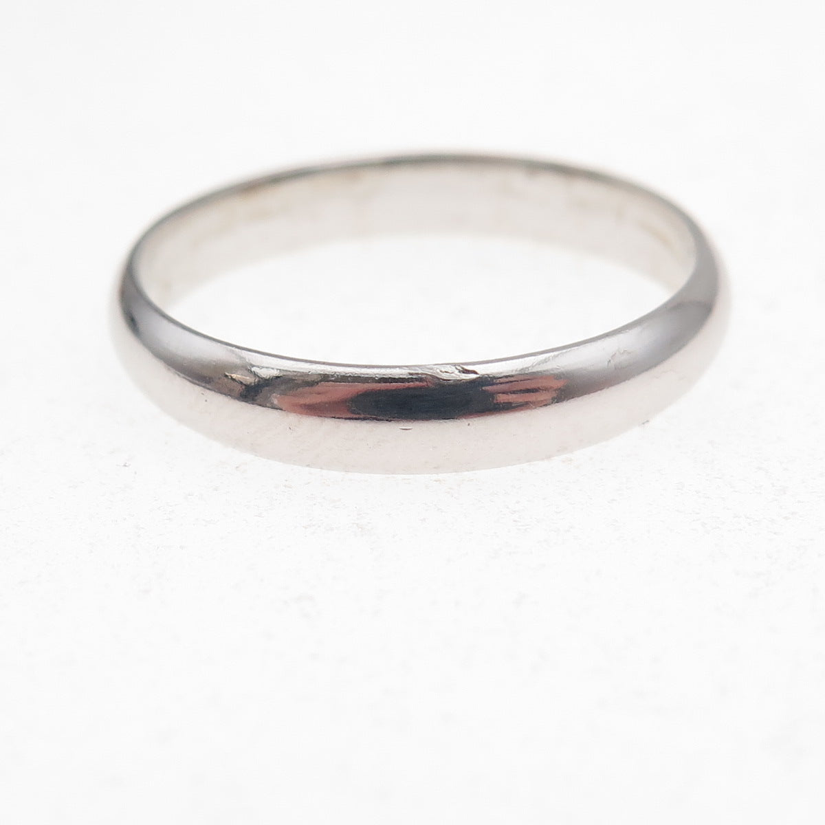 925 Sterling Silver Vintage Classic Wedding Band Ring Size 12.25