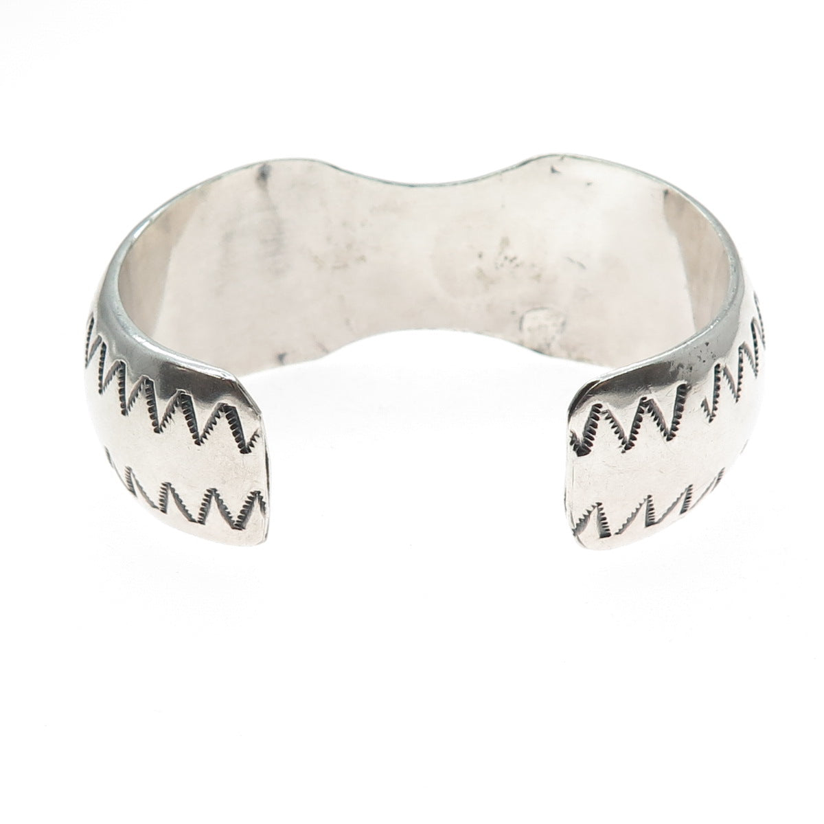 Old Pawn 925 Sterling Silver Antique Adjustable Tribal Watch Band Bracelet 6.5"