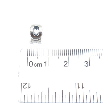 CHAMILIA 925 Sterling Silver Letter O Initial Bead Charm