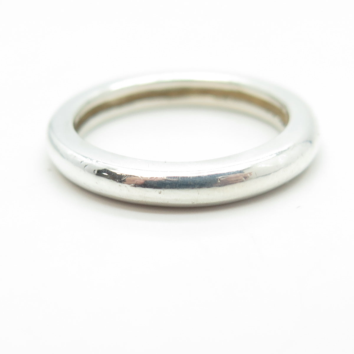 MICHELLE ALBALA 925 Sterling Silver Classic Wedding Band Ring Size 7