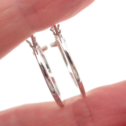 Sun 925 Sterling Silver 10K Gold Real Round-Cut Diamond Cross Hoop Earrings