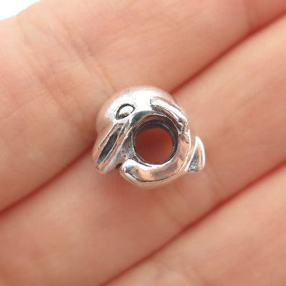 PANDORA 925 Sterling Silver Dolphin Slide Bead Charm