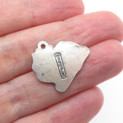 MAISELS INDIAN TRADING Sterling Silver Vintage South Carolina Mini Charm Pendant