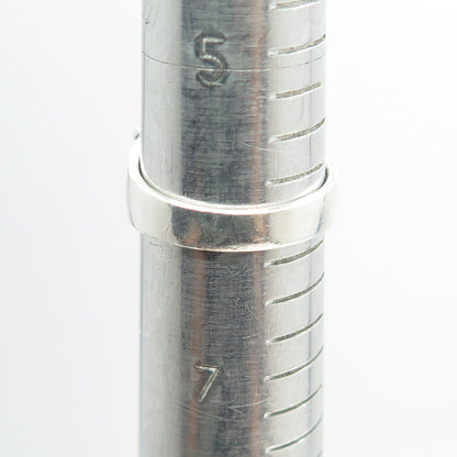 925 Sterling Silver Vintage Real Black Onyx Gemstone Ring Size 6.25