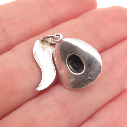 925 Sterling Silver Vintage Steamboat Springs Cowboy Hat Charm Pendant