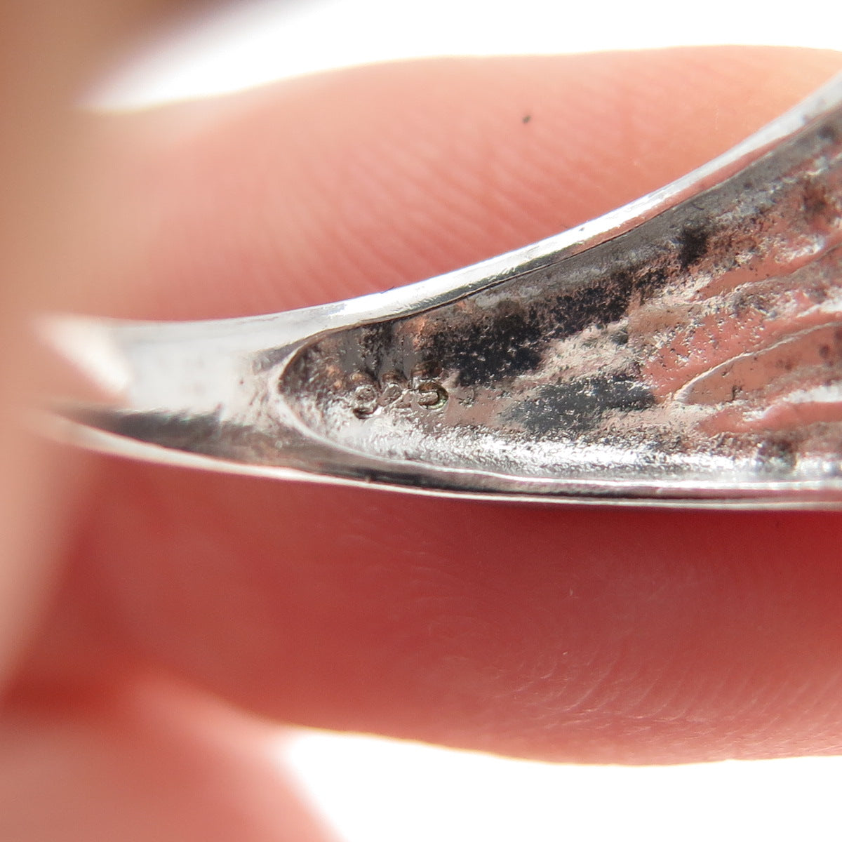 925 Sterling Silver Vintage Modernist Wings Bypass Ring Size 6
