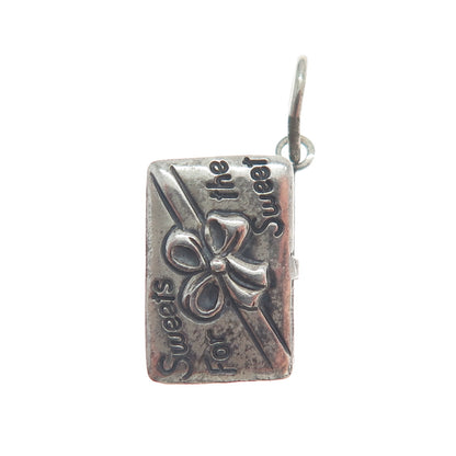 BEAU 925 Sterling Silver Antique Sweet For The Sweet Box Minimalist Pendant