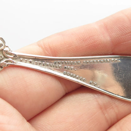 925 Sterling Silver Antique American Souvenir Co. Ornate Spoon