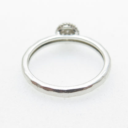 SILPADA 925 Sterling Silver Round-Cut C Z Ball Ring Size 7