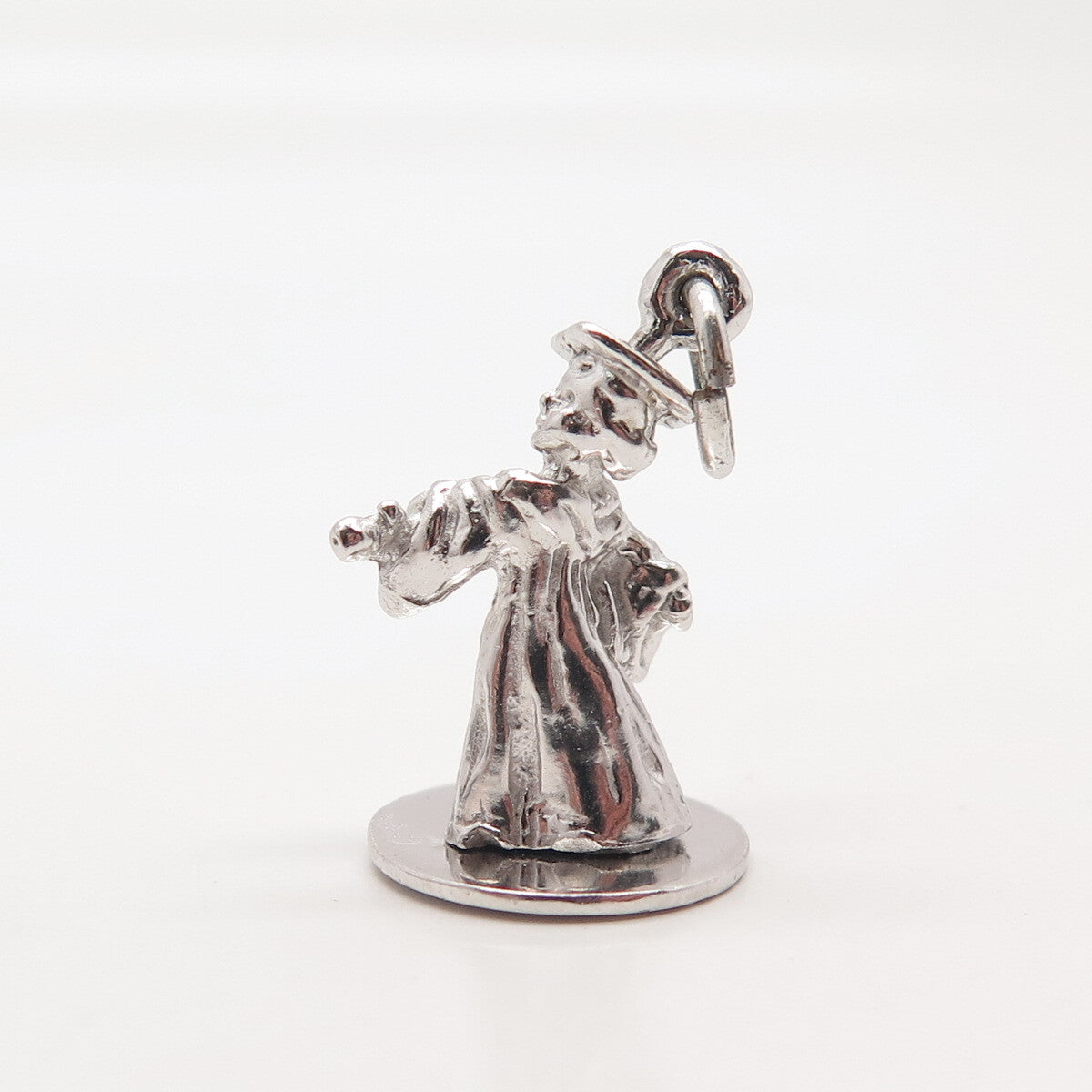 925 Sterling Silver Vintage Old Stock Graduate Boy Pendant