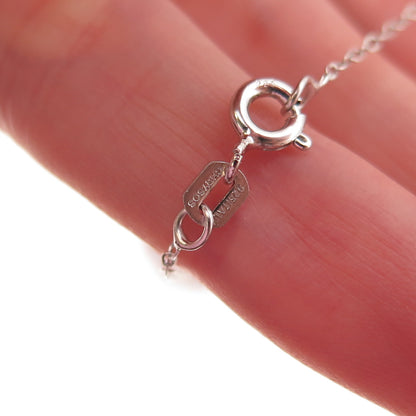 Chuck Clemency 925 Sterling Silver Real Tanzanite Cable Chain Necklace 20"