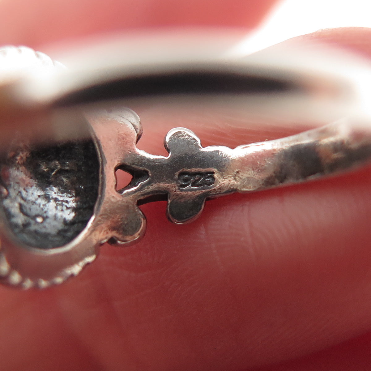 Brighton 925 Sterling Silver Vintage Modernist Oxidized Ring Size 4.75