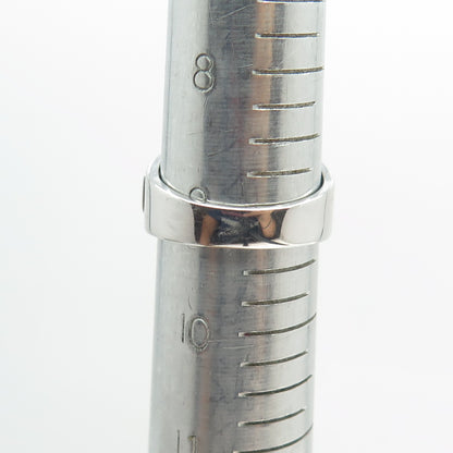 925 Sterling Silver Princess-Cut & Round-Cut Shaped C Z Ring Size 9.25