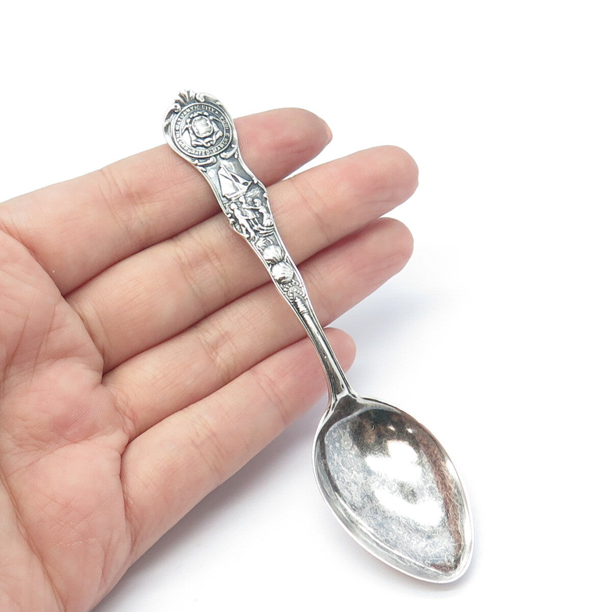 WATSON 925 Sterling Silver Antique Art Deco Atlantic City States & Cities Spoon