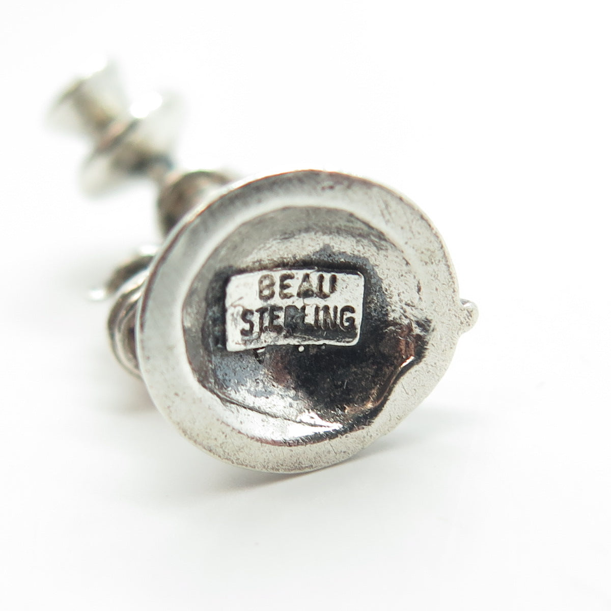 BEAU 925 Sterling Silver Vintage Candlestick Phone Charm Pendant