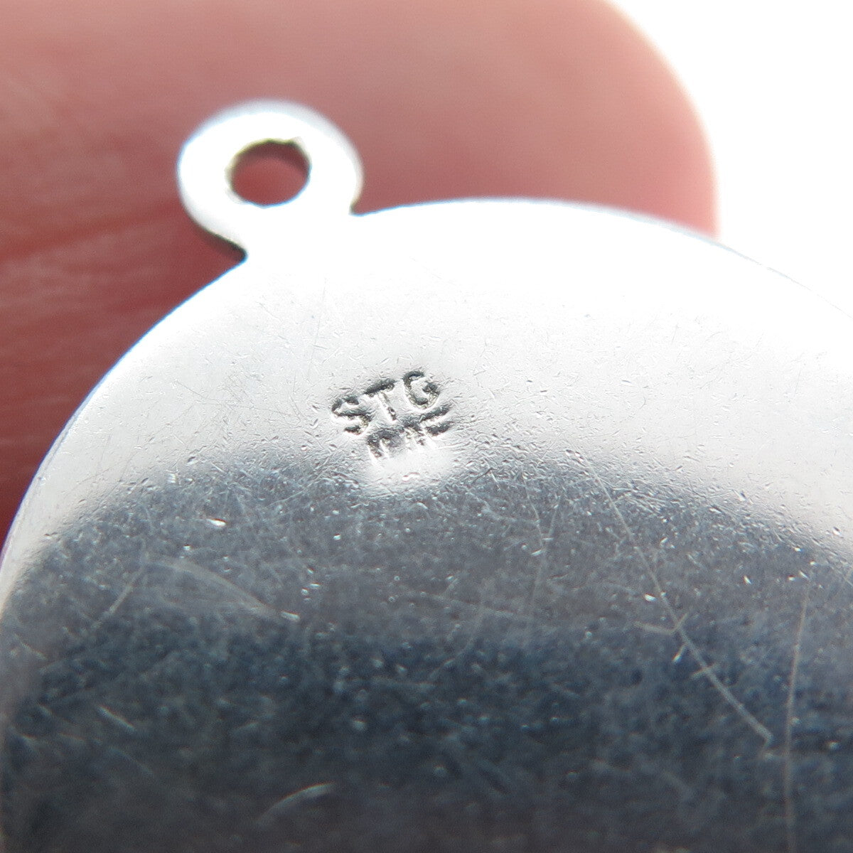 J.M. FISHER 925 Sterling Silver Vintage Bridesmaid Minimalist Charm Pendant