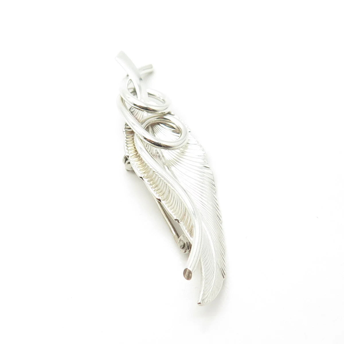925 Sterling Silver Vintage BEAU Leaf Pin Brooch