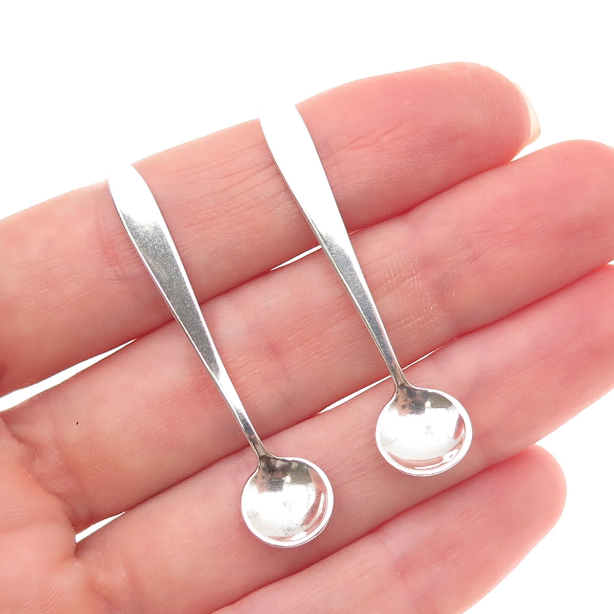 Kirk Stieff Sterling Silver Vintage 1957 Cynthia SET of 2 Salt & Spices Spoons