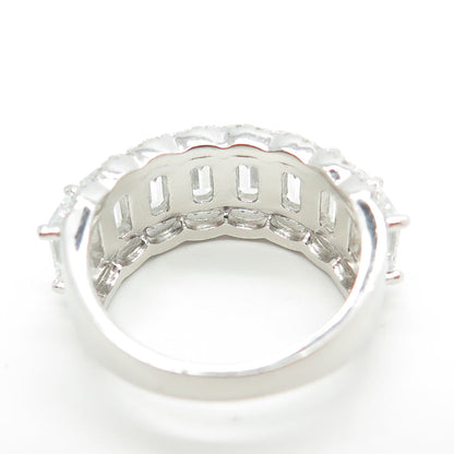 925 Sterling Silver Multi-C Z Ring Size 7